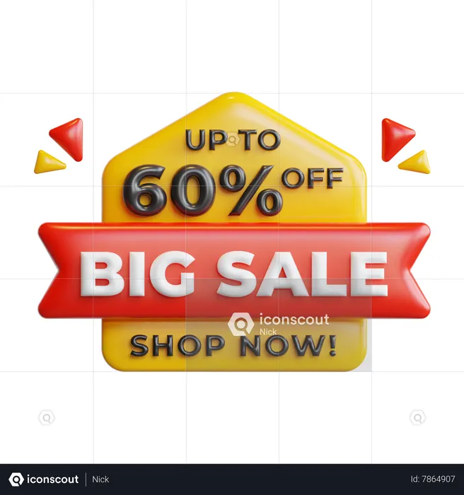 Grande vente 60 pourcentage  3D Icon