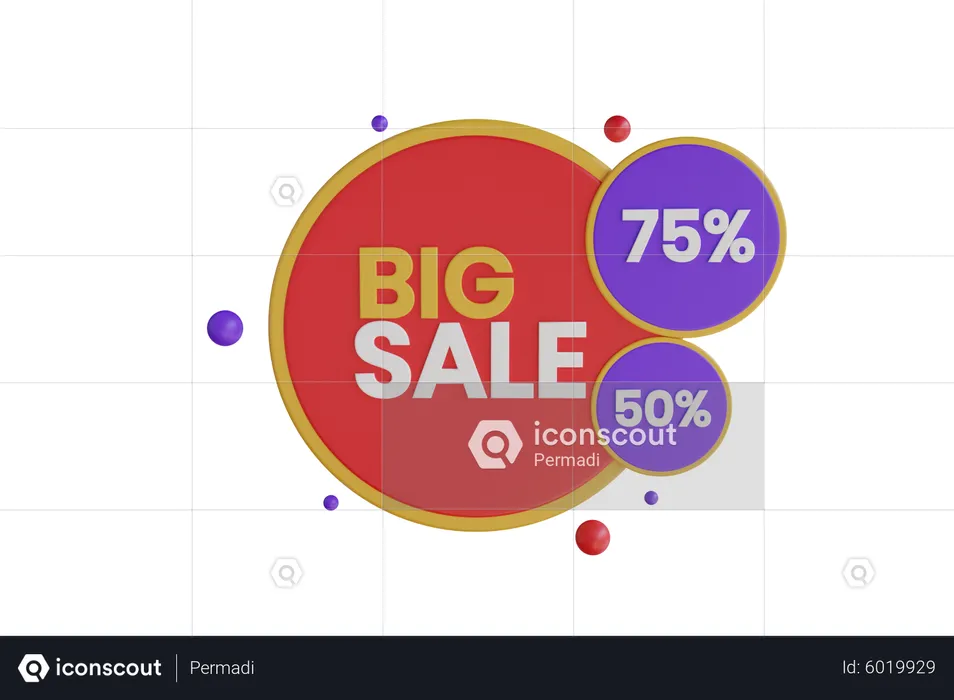 Grande vente jusqu'à 70%  3D Icon