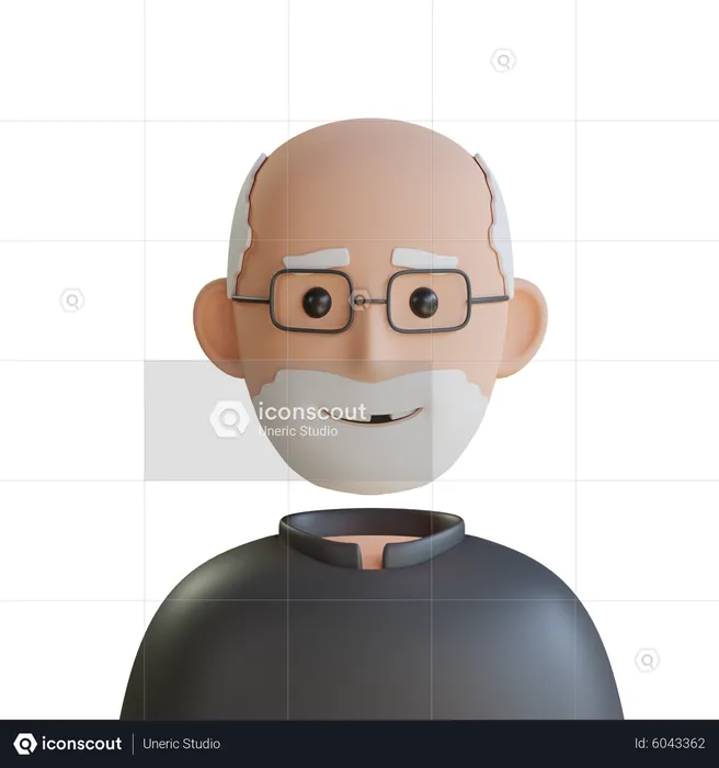 Grandpa  3D Icon