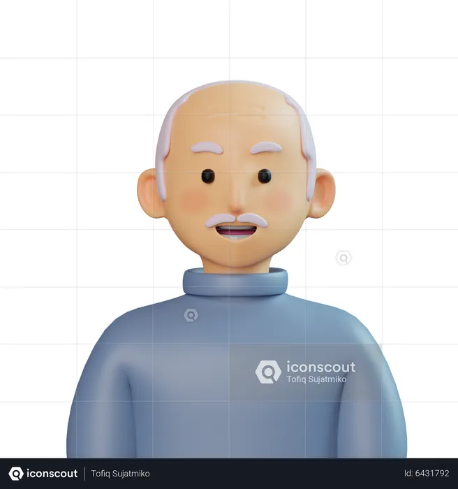 Grandpa  3D Icon