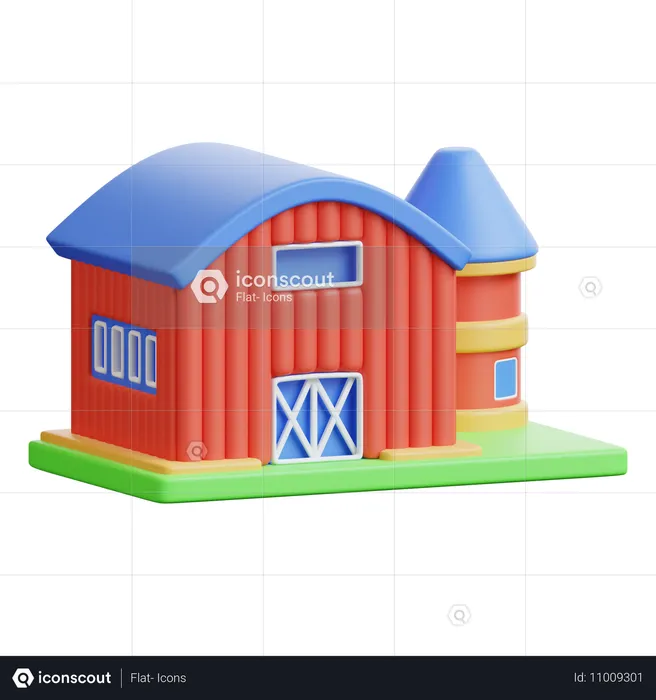 Granja  3D Icon