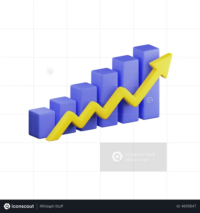 Graph Chart  3D Illustration