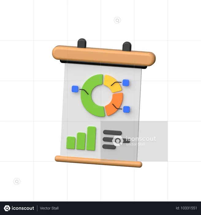 Graphische Darstellung  3D Icon