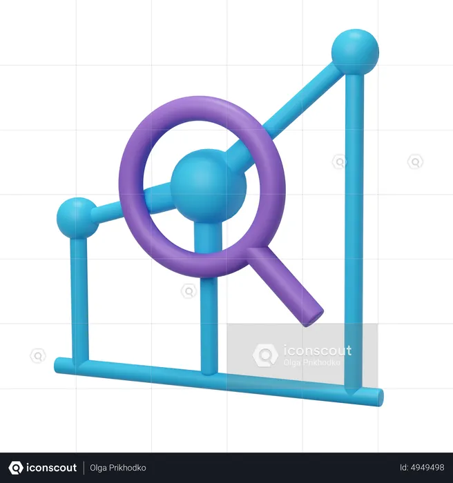 Graph Search  3D Icon