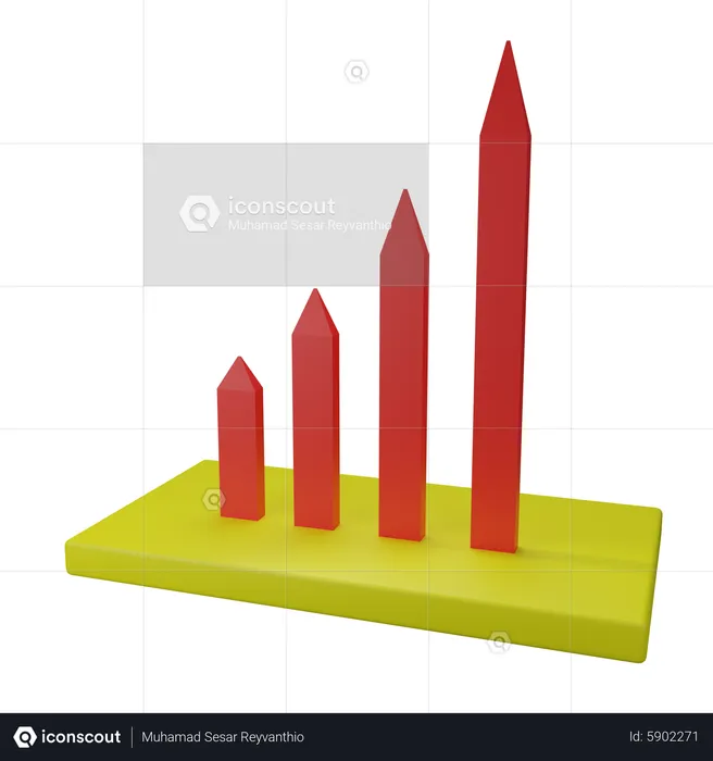 Graph Up  3D Icon