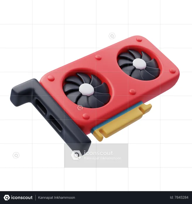 Graphic Card  3D Icon