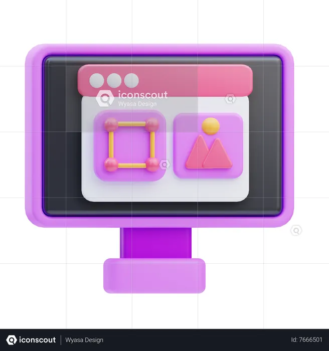 Graphic Design  3D Icon