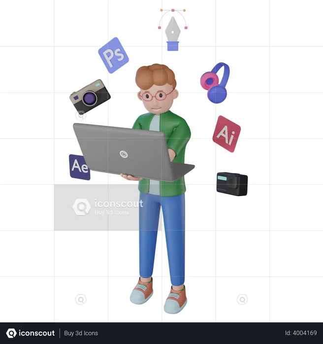 Graphic Designer  3D Illustration