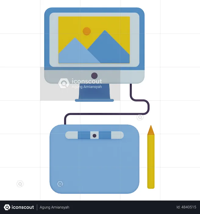 Graphic Tablet  3D Icon