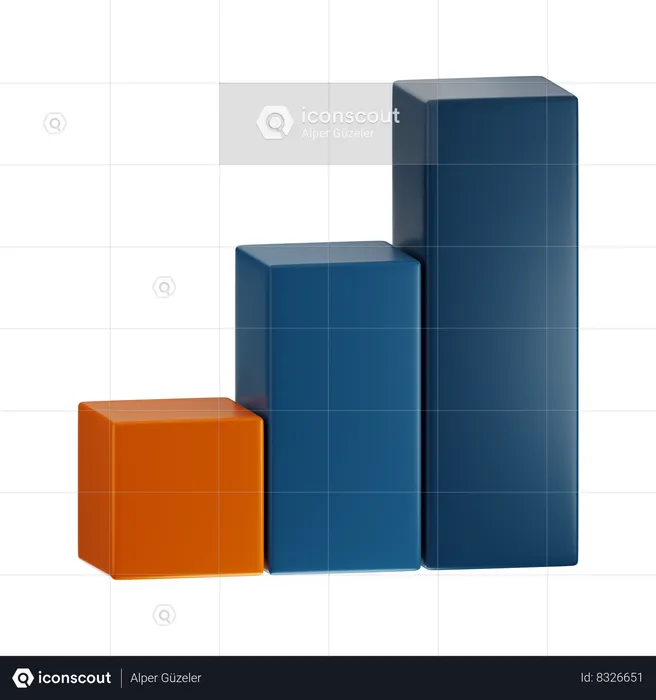 Diagramme à bandes  3D Icon