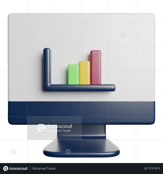 Diagramme à bandes  3D Icon