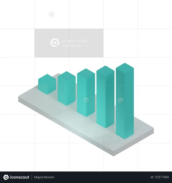 Diagramme à bandes  3D Icon