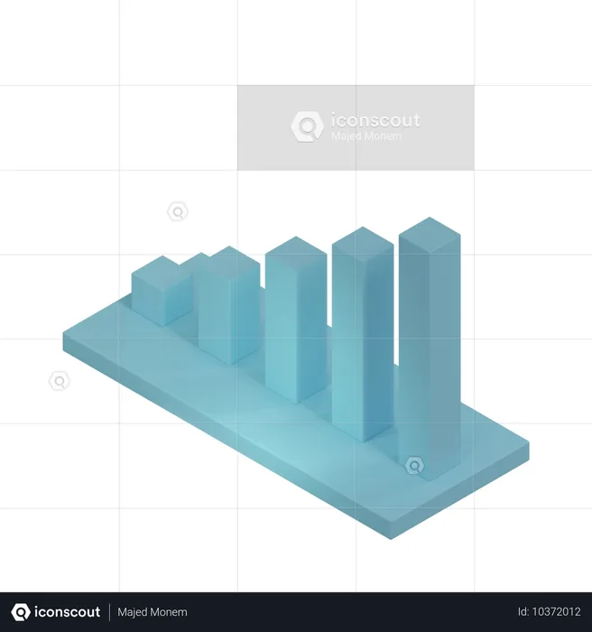 Diagramme à bandes  3D Icon