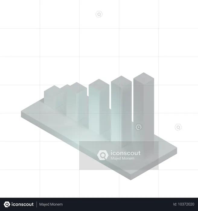 Diagramme à bandes  3D Icon