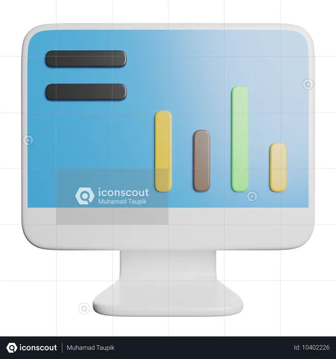 Diagramme à bandes  3D Icon