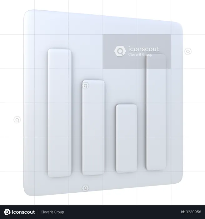 Diagramme à bandes  3D Illustration