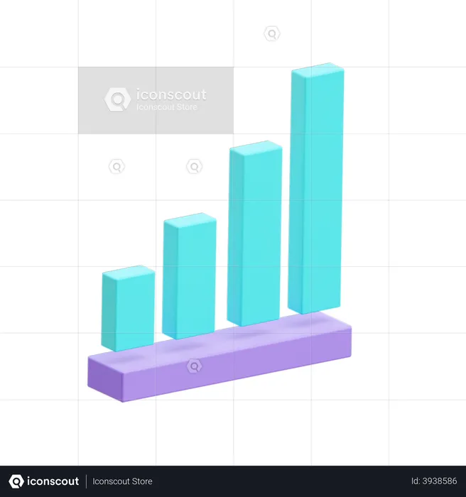 Diagramme à bandes  3D Illustration