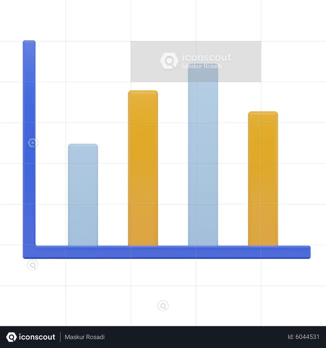 Diagramme à bandes  3D Icon