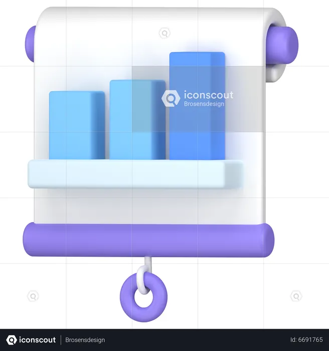 Diagramme à bandes  3D Icon