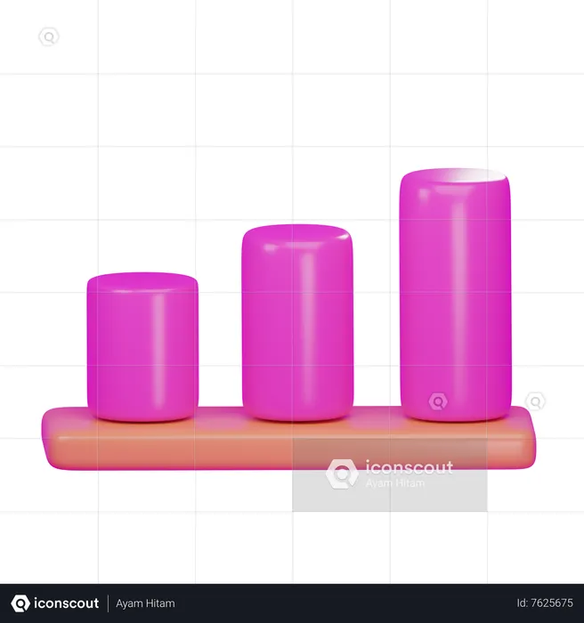 Diagramme à bandes  3D Icon