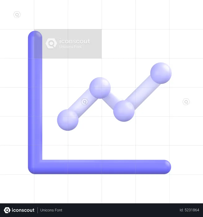 Graphique de croissance  3D Icon