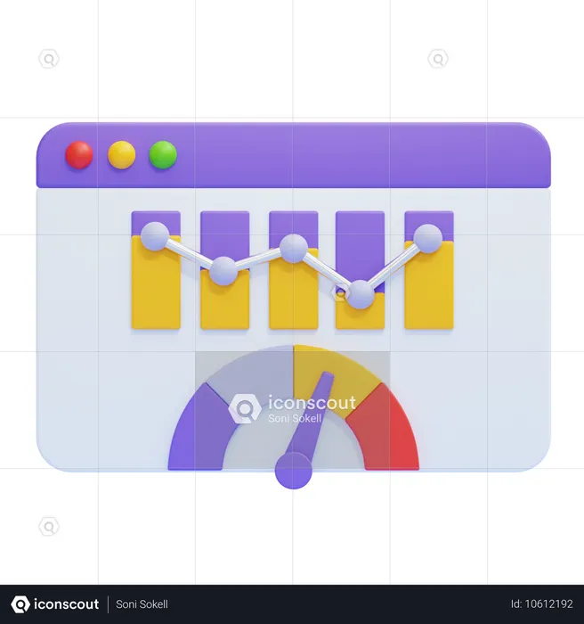 Graphique des performances  3D Icon