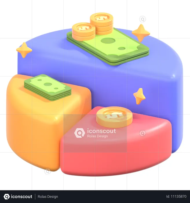 Tableau des transactions  3D Icon