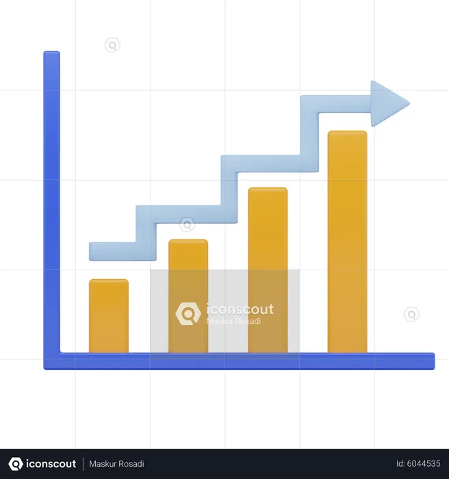 Tableau des bénéfices  3D Icon