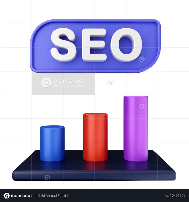 Graphique seo  3D Icon