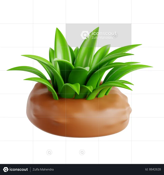 Grass  3D Icon