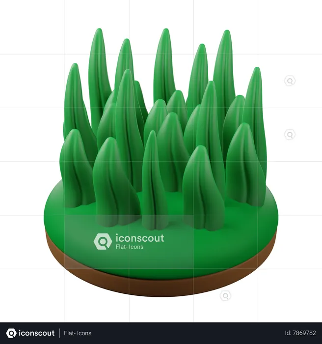 Grass  3D Icon