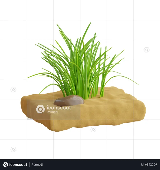 Grass  3D Icon