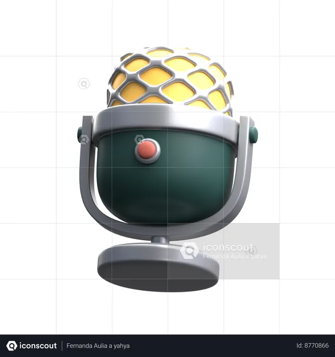 Gravador de som  3D Icon