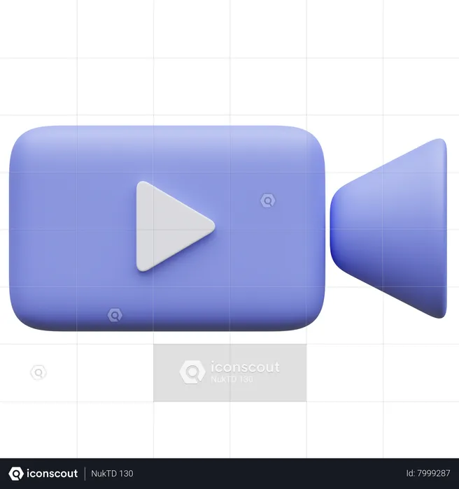 Gravador de vídeo  3D Icon