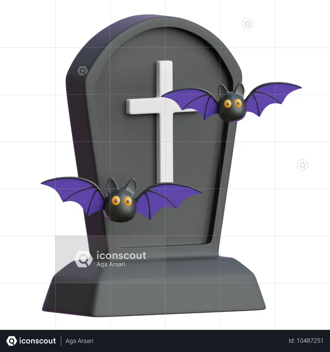 Gravestone  3D Icon