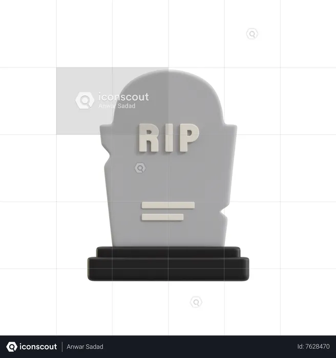 Gravestone  3D Icon