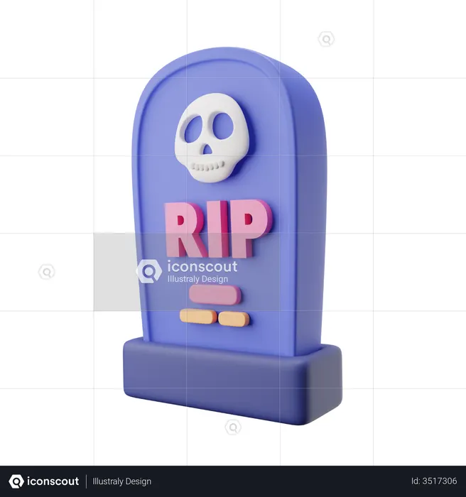 Gravestone  3D Icon