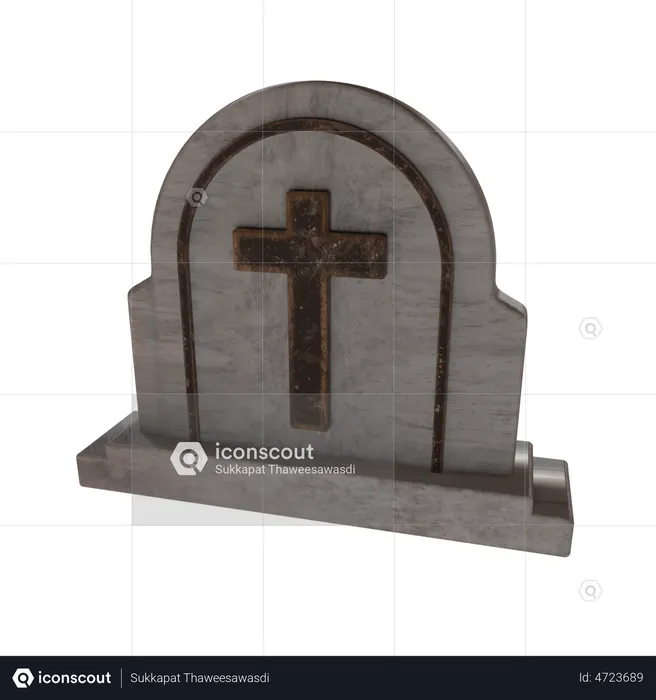 Gravestone  3D Illustration