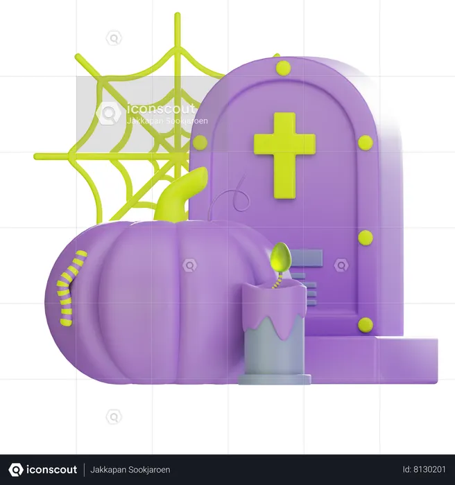 Gravestone  3D Icon