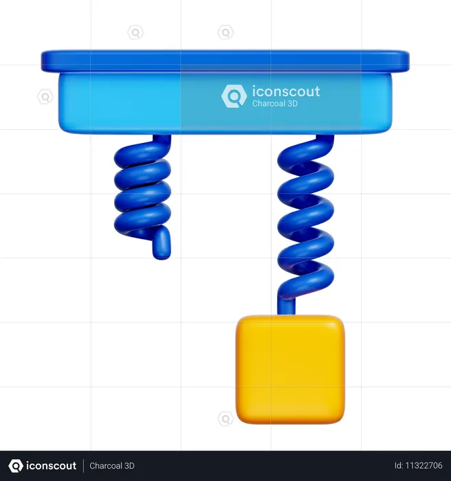 重力  3D Icon
