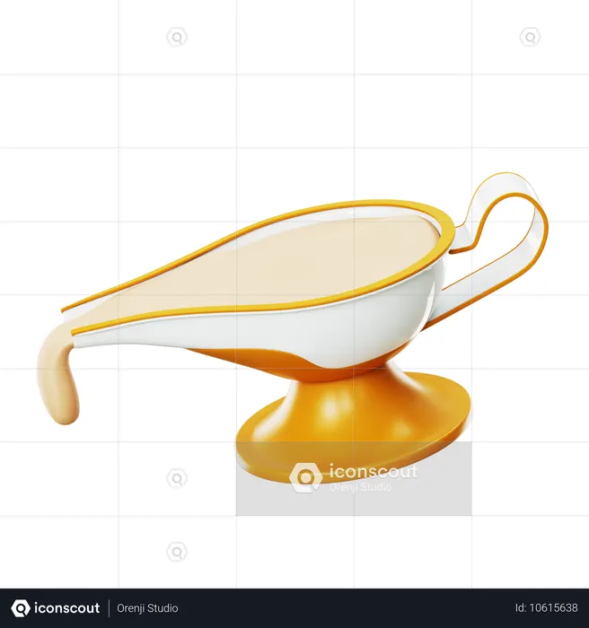 Gravy Boat  3D Icon