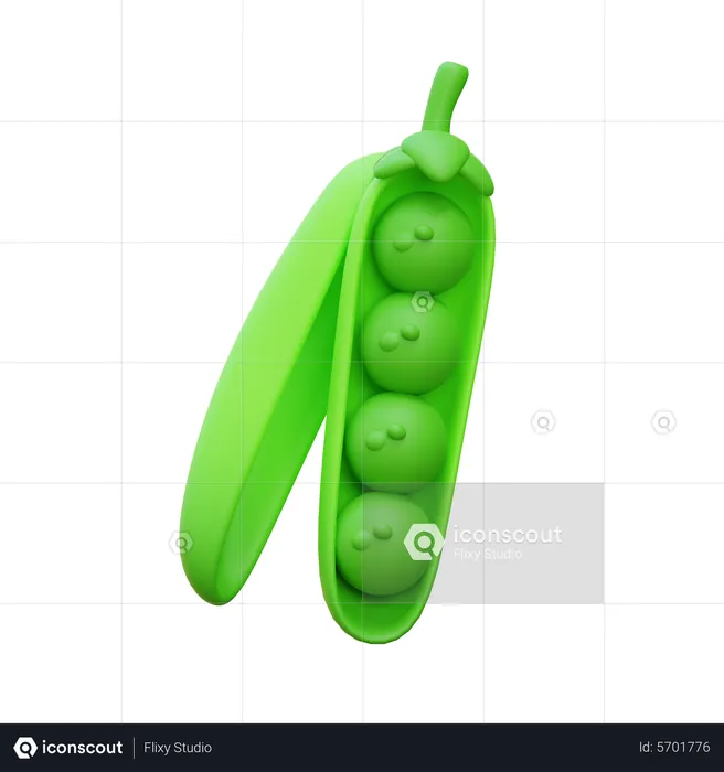Grean Peas  3D Icon