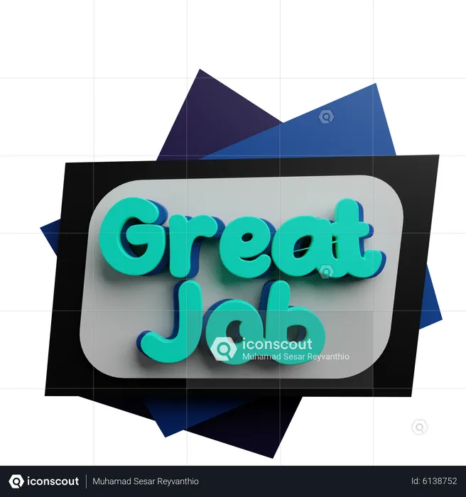 Great Job  3D Icon