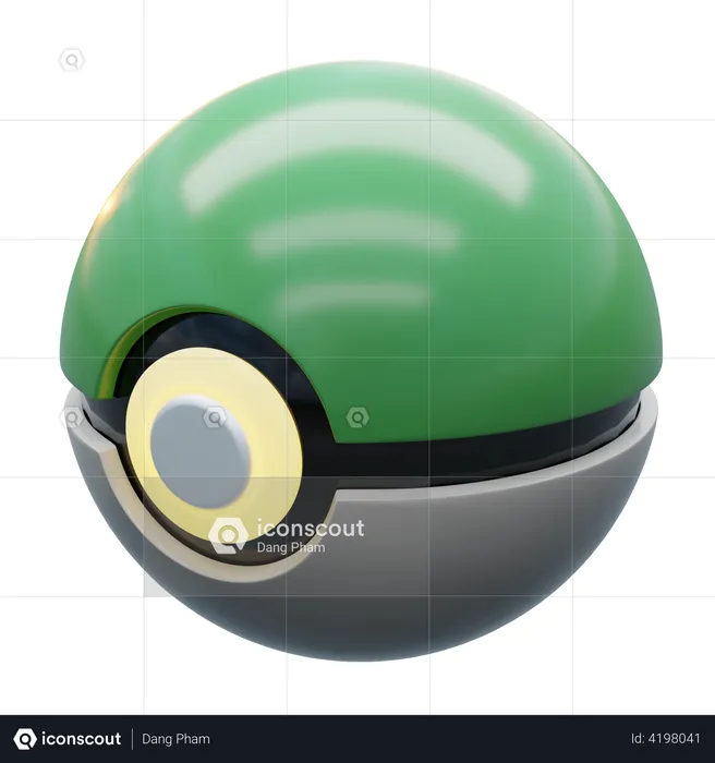 Green Ball  3D Illustration