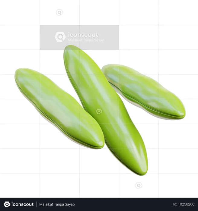 Green beans  3D Icon