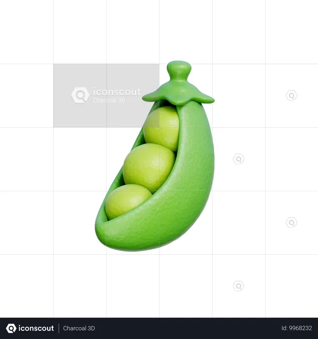 Green Beans  3D Icon