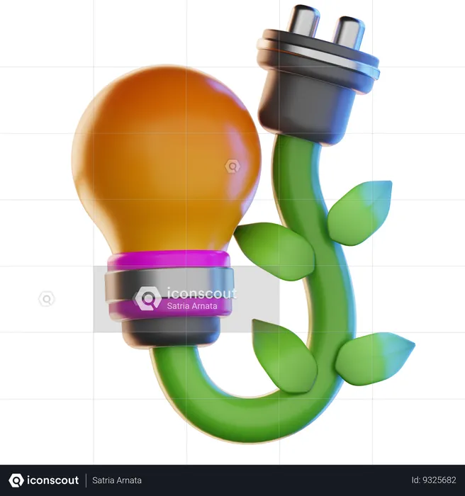 Green energy  3D Icon