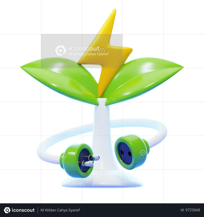 GREEN ENERGY  3D Icon