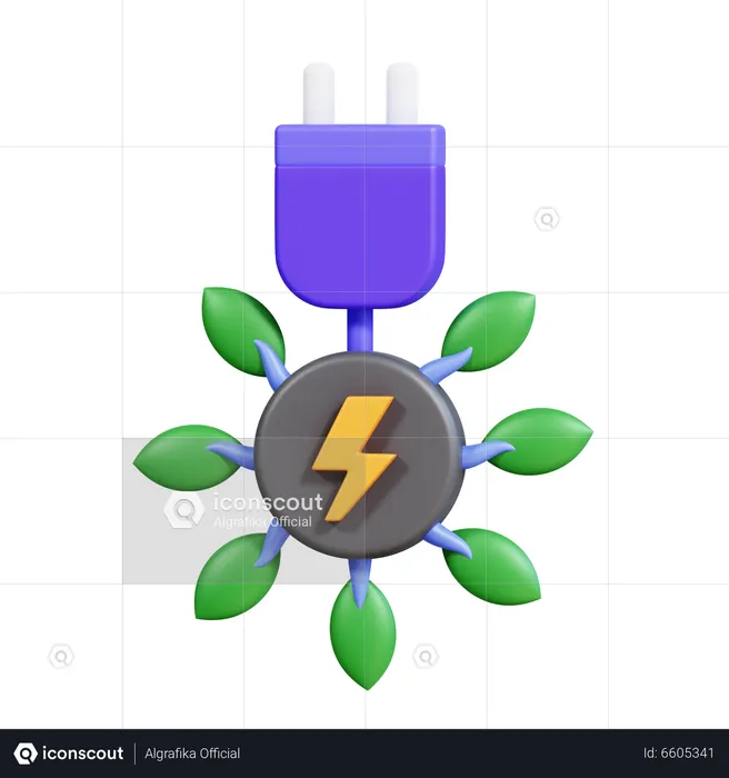 Green Energy  3D Icon