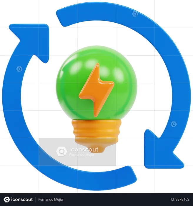 Green Energy  3D Icon